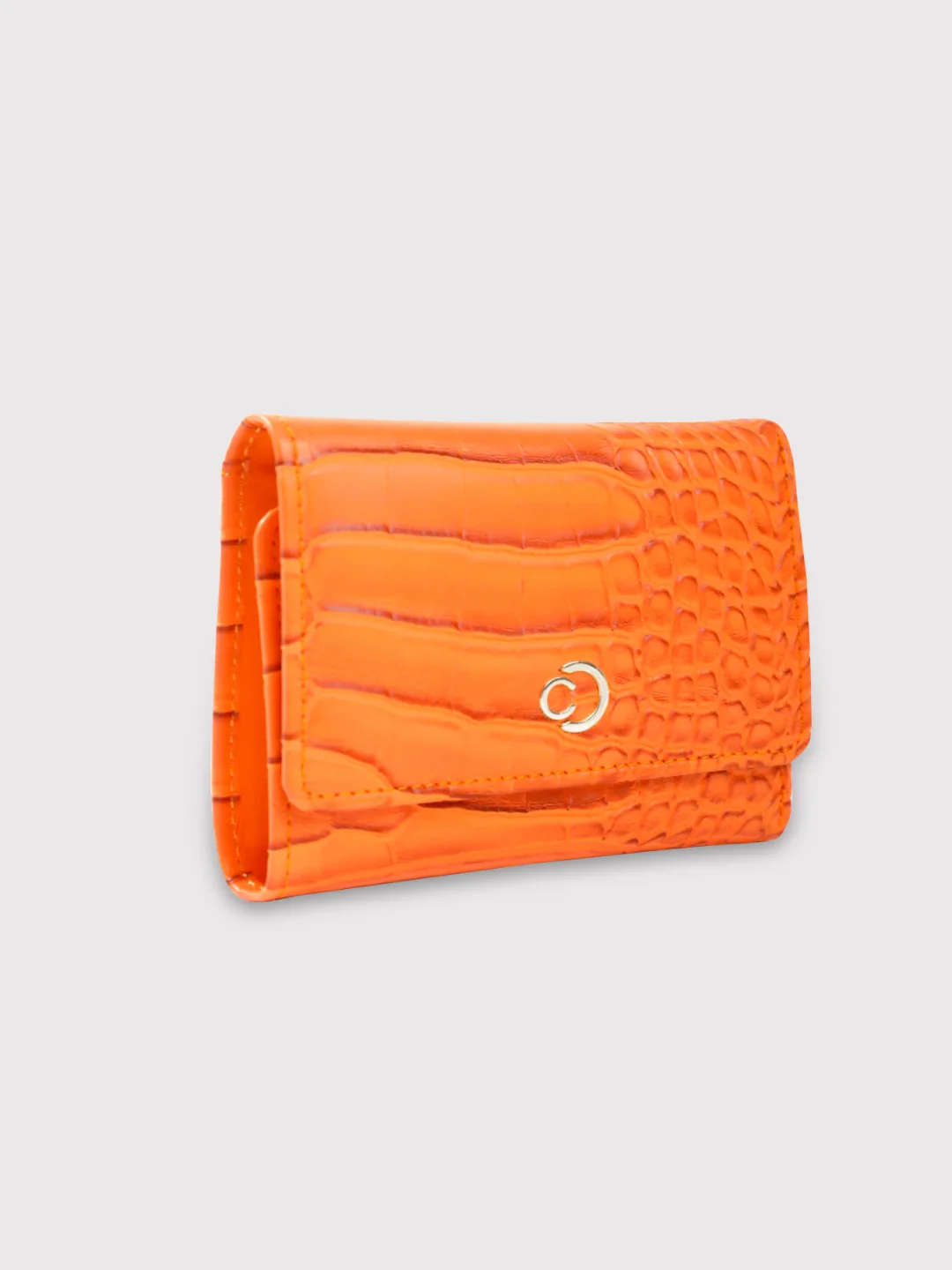 Caprese Luna Small Orange Trifold Wallet - Image 4