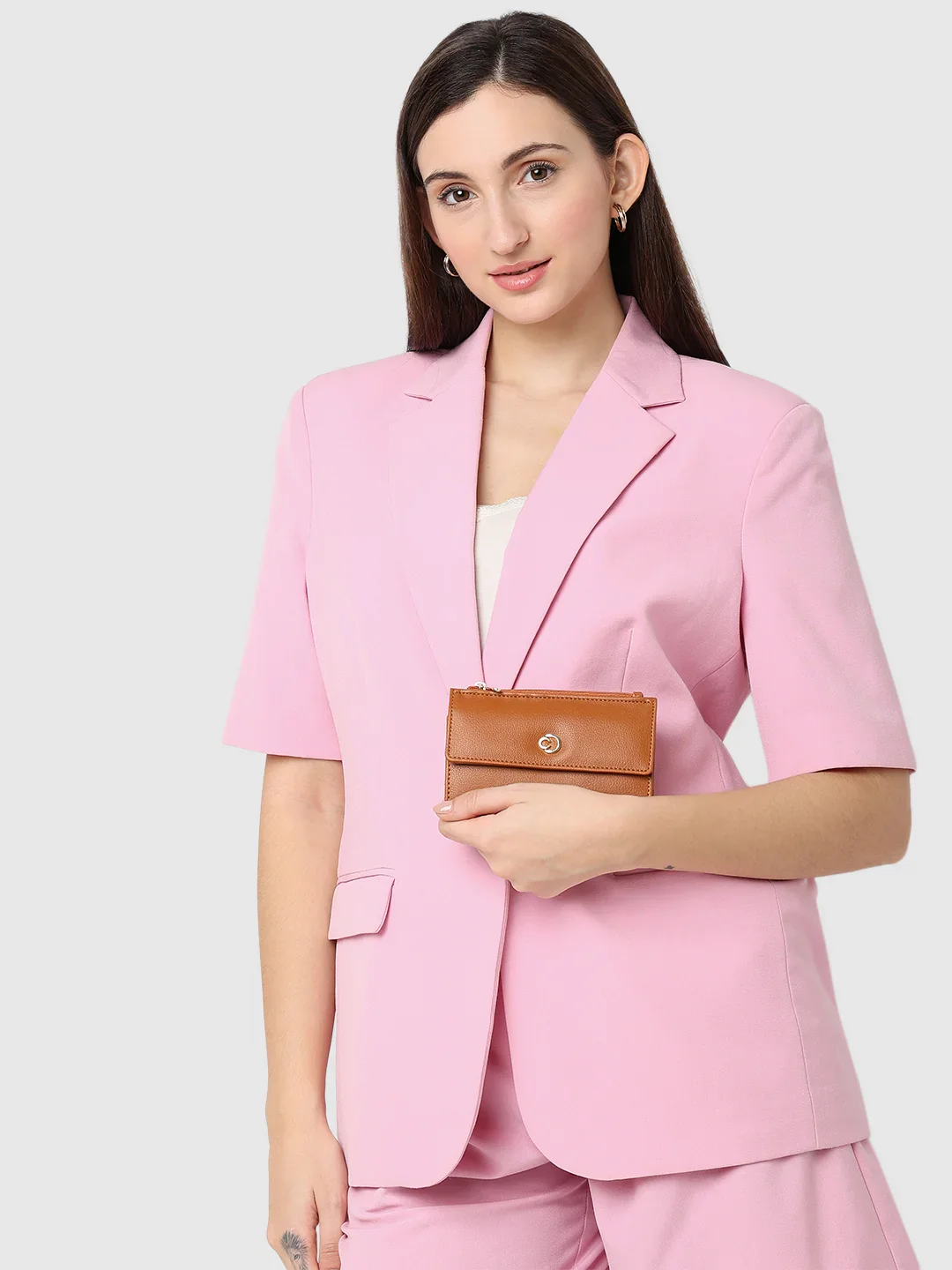 Caprese Luzie Small Tan Wallet - Image 12