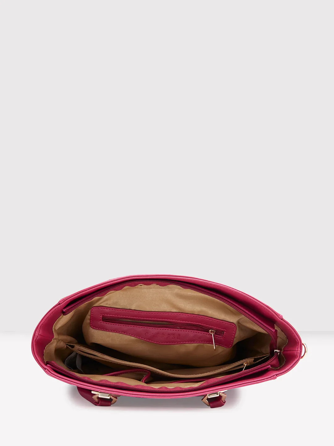 Caprese Lydia Medium Raspberry Pink Tote Bag - Image 8