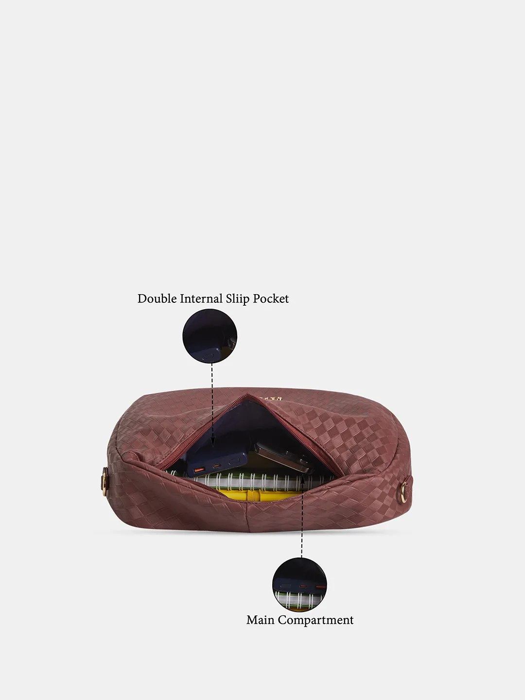 Caprese  Maddy Medium Cherry Red Hobo Bag - Image 7