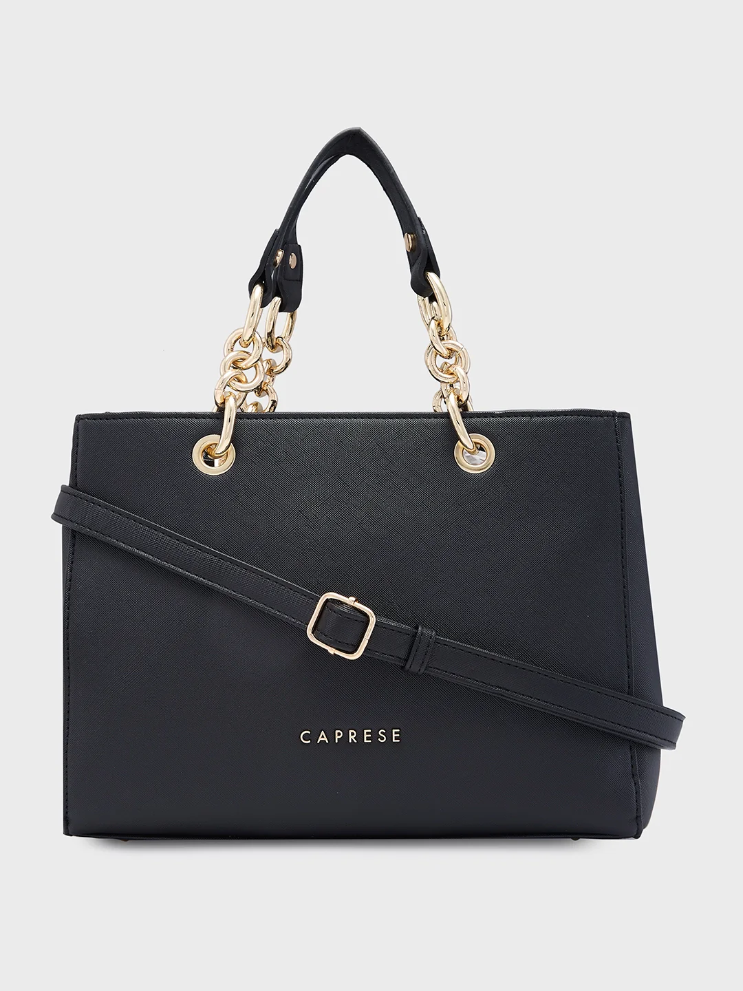 Caprese Maisie Medium Black Tote Bag