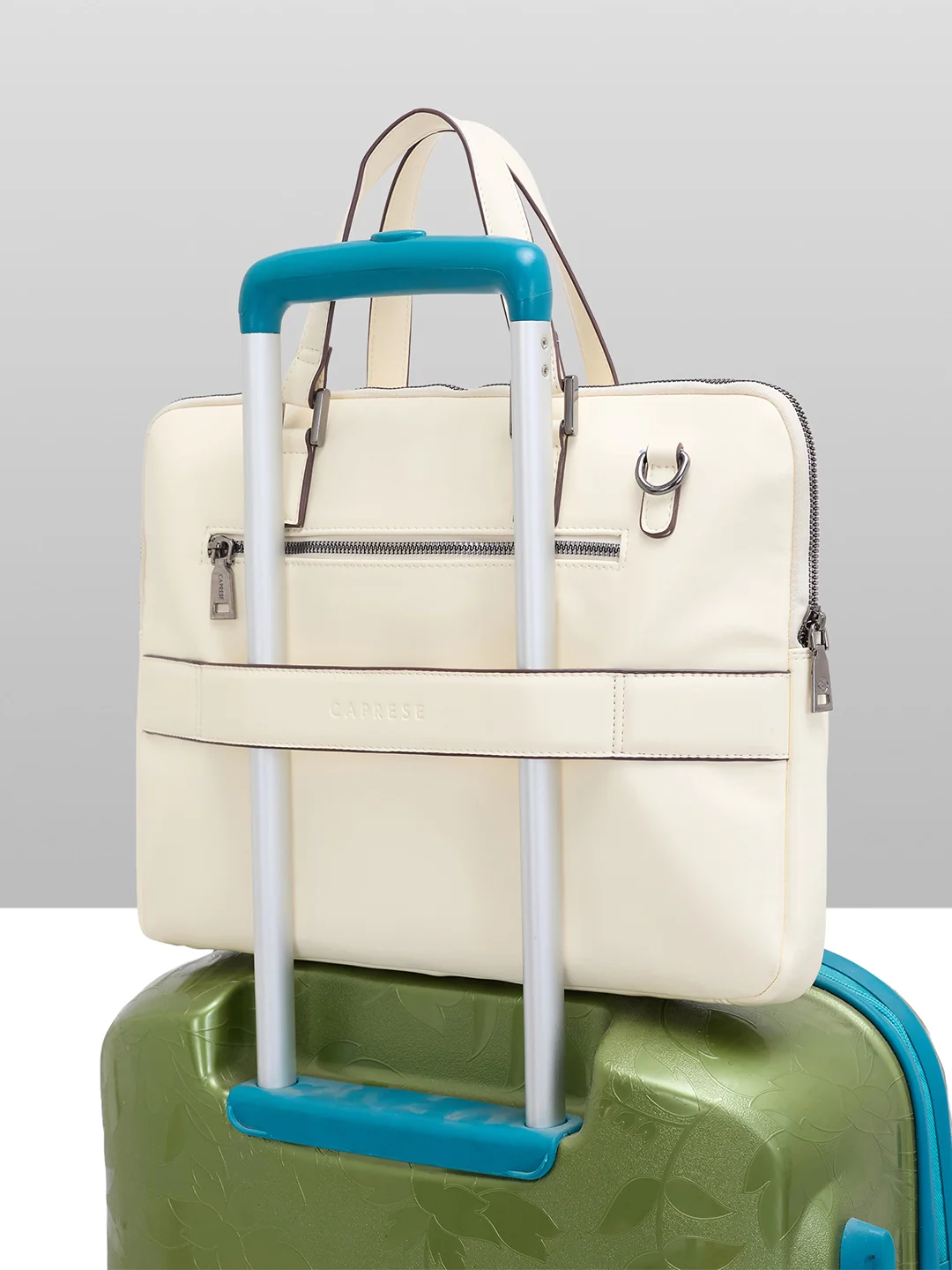 Caprese Malta Large Alpine Oat Laptop Bag - Image 12
