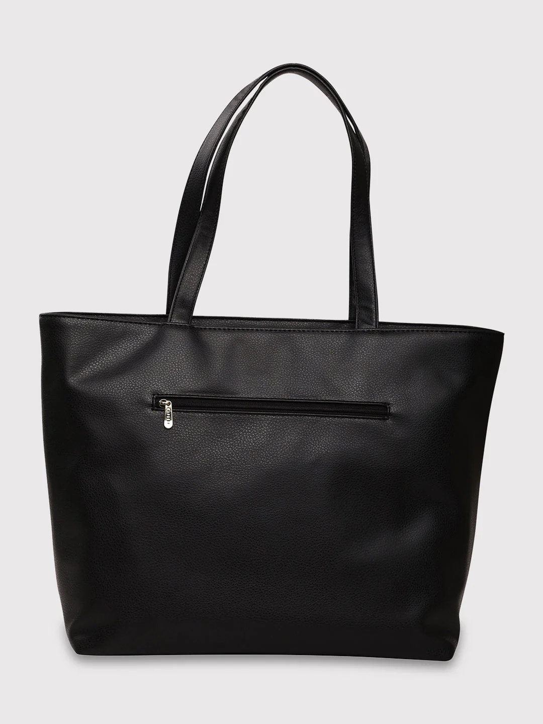 Caprese Marciano Medium Striped Black Tote Bag - Image 5