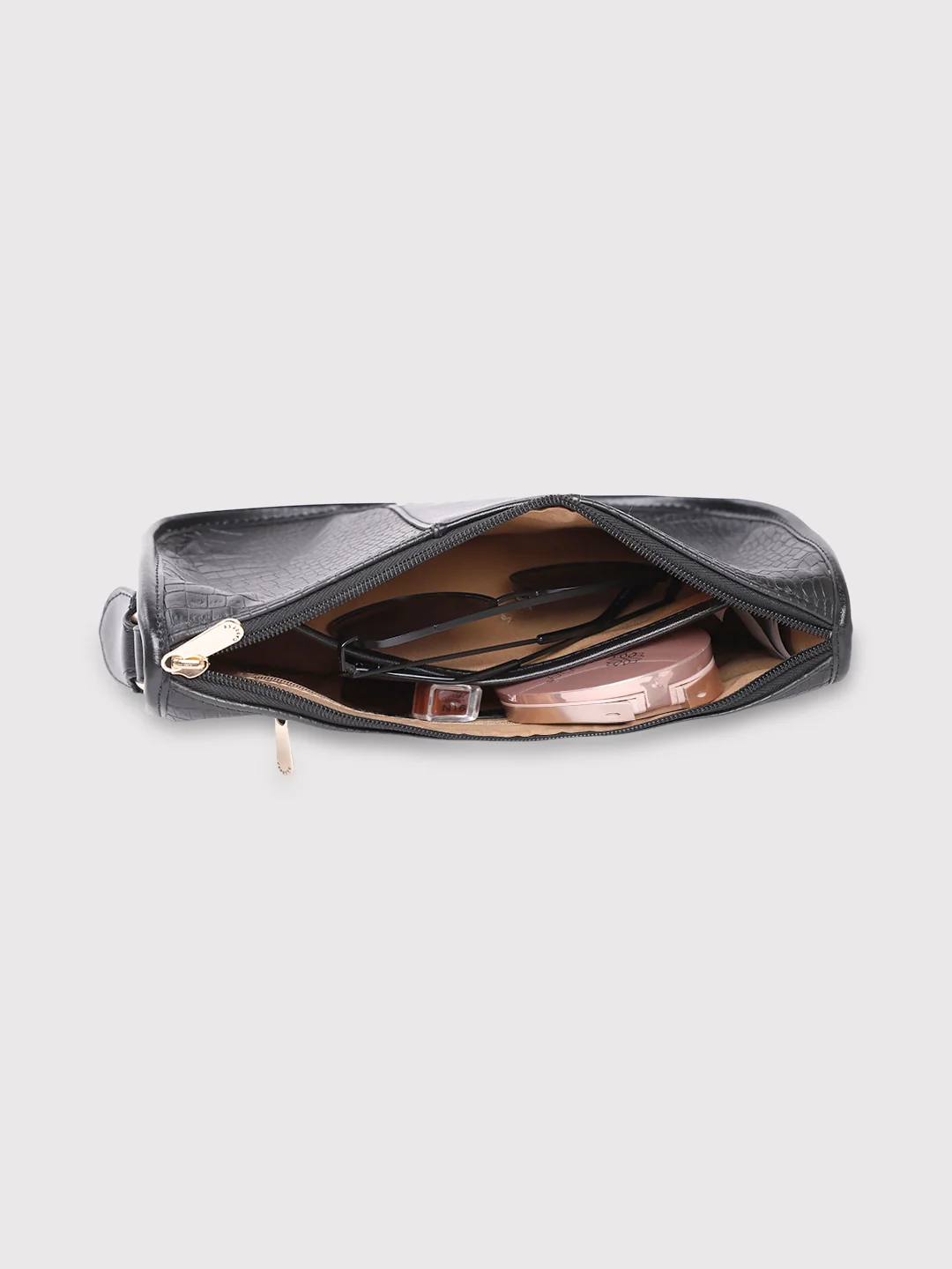 Caprese May Medium Black Baguette Bag - Image 12