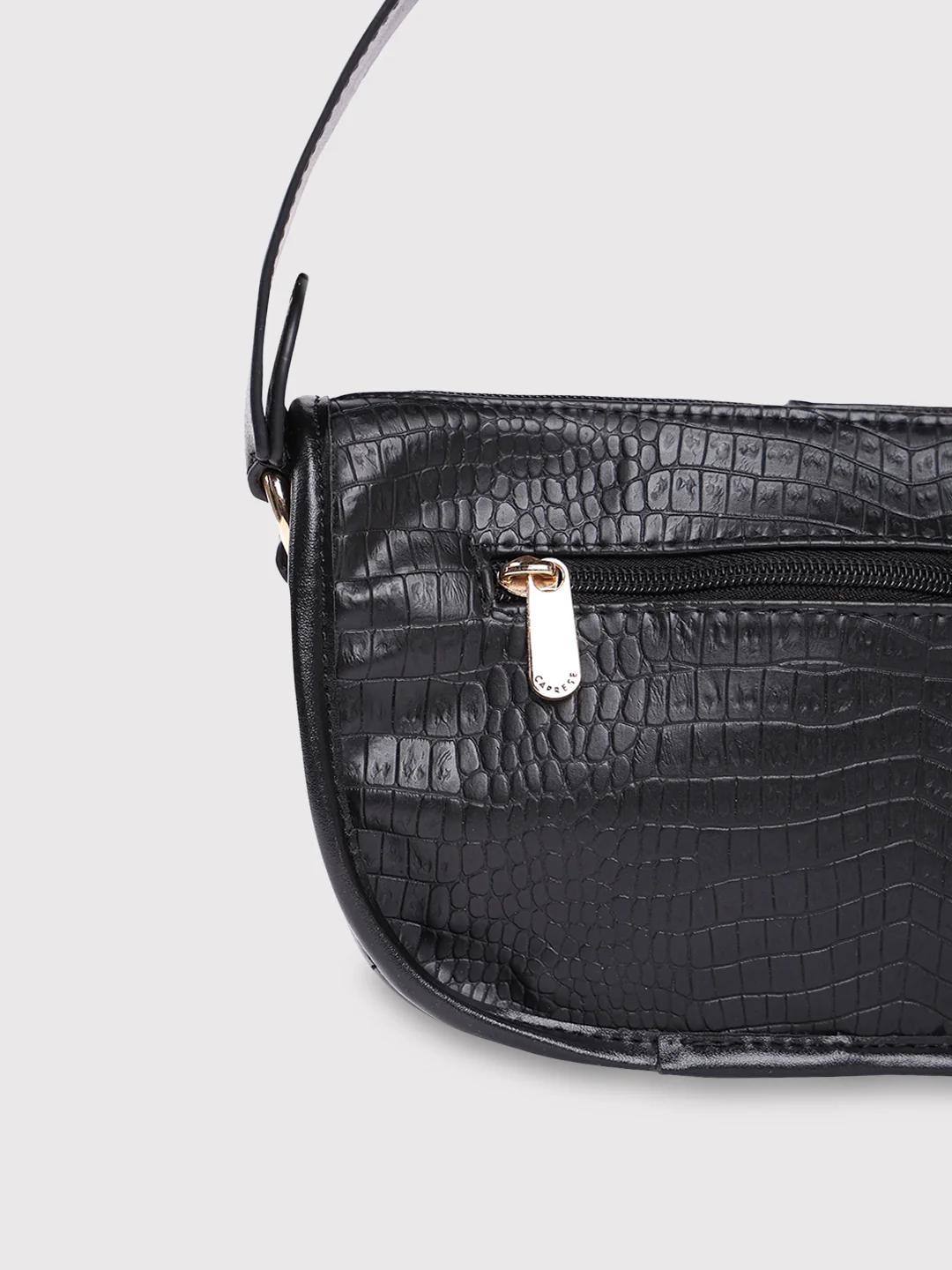 Caprese May Medium Black Baguette Bag - Image 7