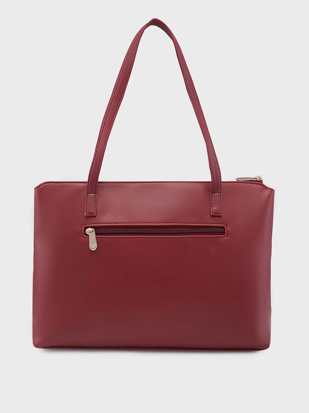 Caprese Mazie Medium Blush & Maroon Tote Bag - Image 3