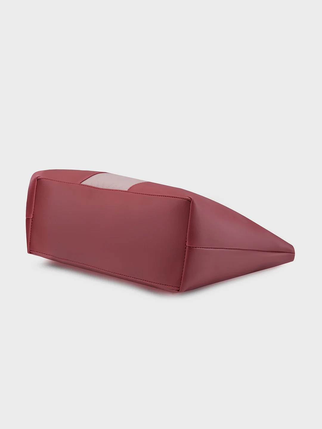 Caprese Mazie Medium Blush & Maroon Tote Bag - Image 5