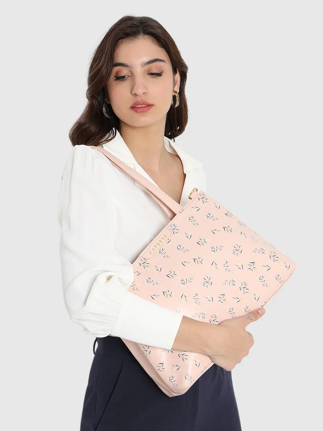 Caprese Merida Large Printed Blush Satchel Bag - Image 2
