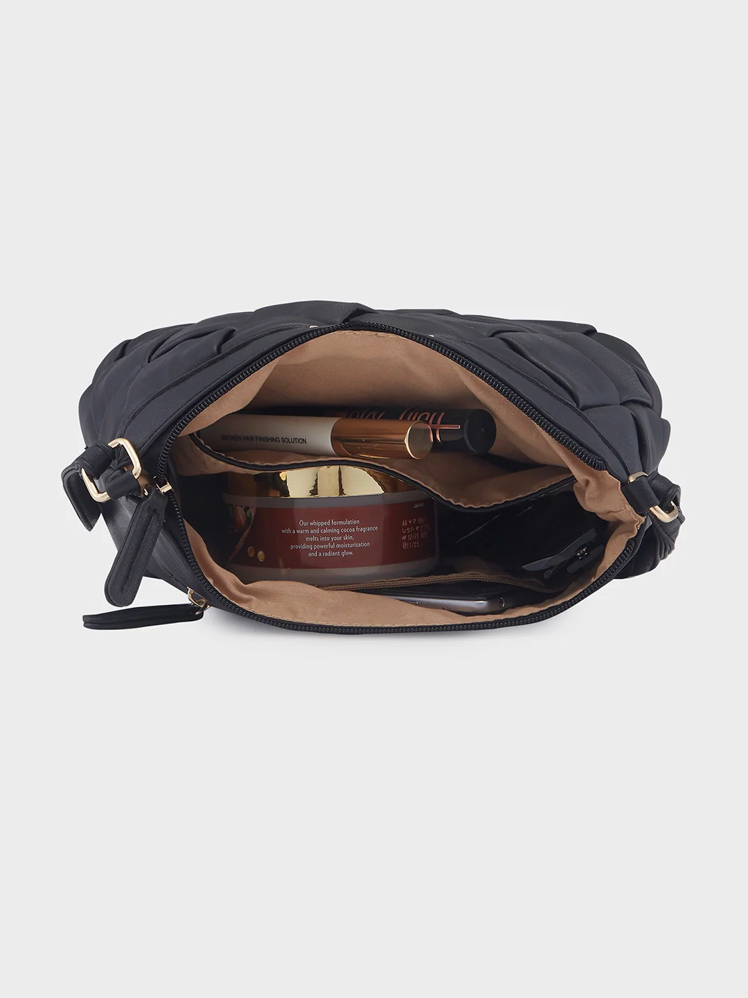 Caprese Merlin Medium Black Sling Bag - Image 9