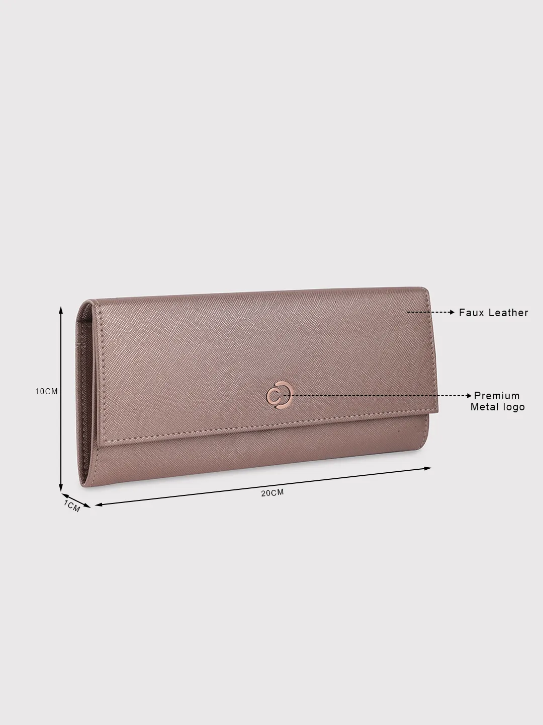 Caprese Mia Medium Copper Flap Wallet - Image 10