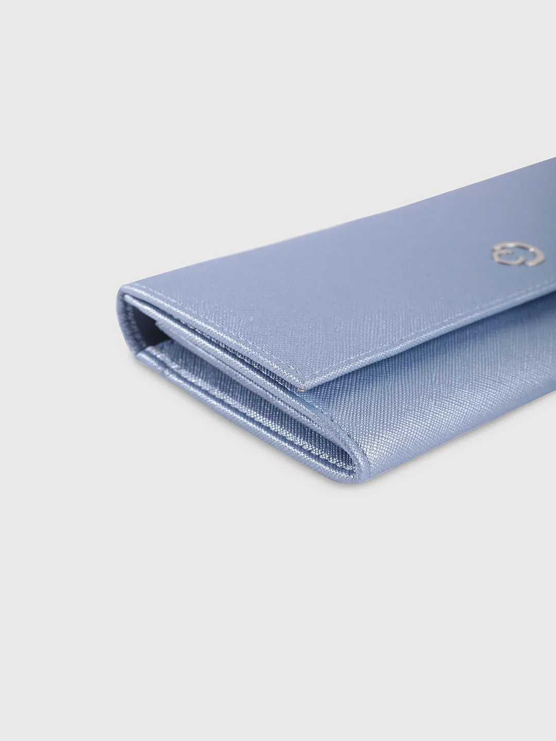 Caprese Mia Medium Pearl Blue Flap Wallet - Image 5