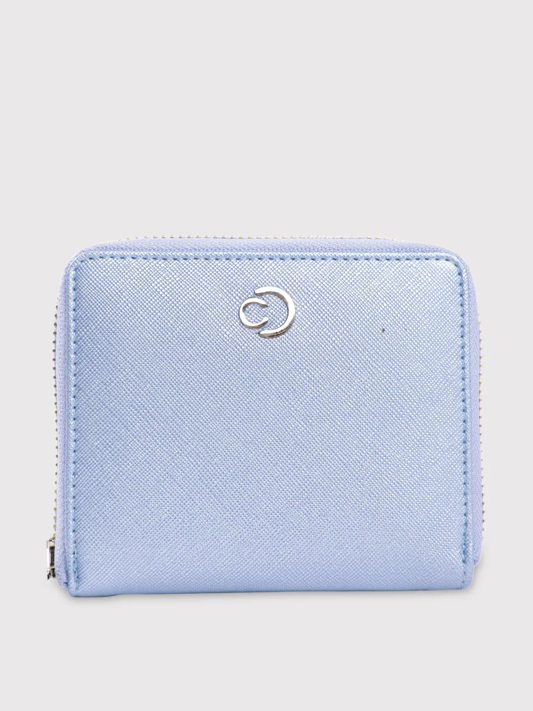 Caprese Mia Small Pearl Blue Zip Around Wallet - Image 2