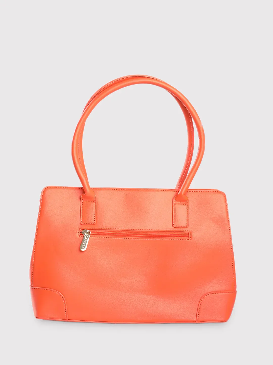 Caprese Milan Medium Orange Satchel Bag - Image 7