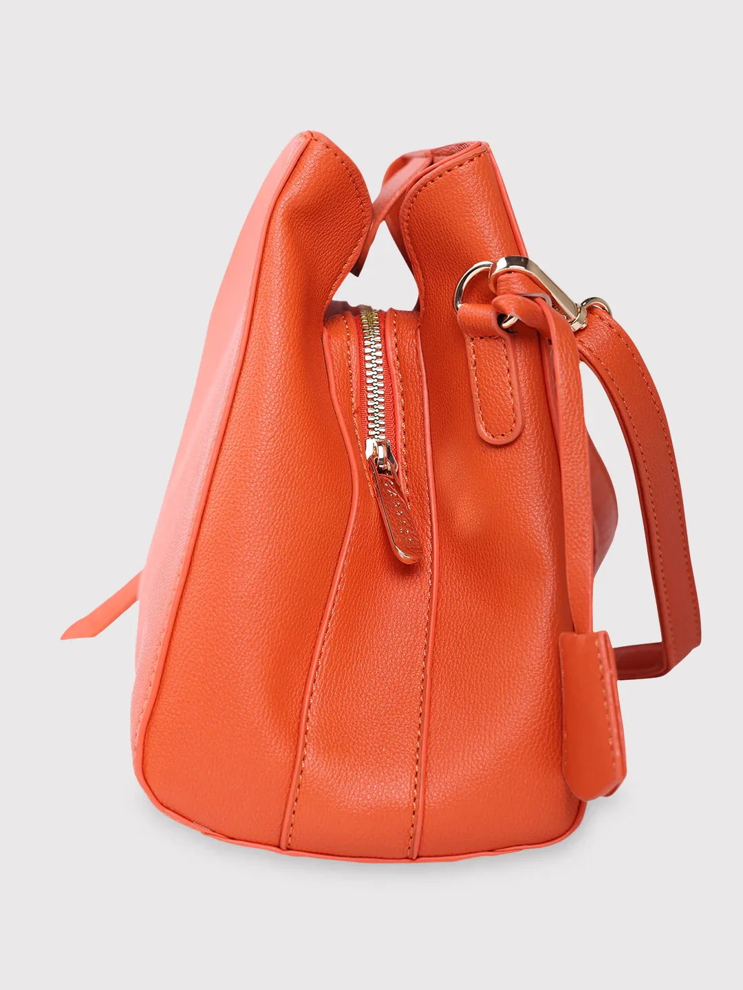 Caprese Milan Small Orange Satchel Bag - Image 6