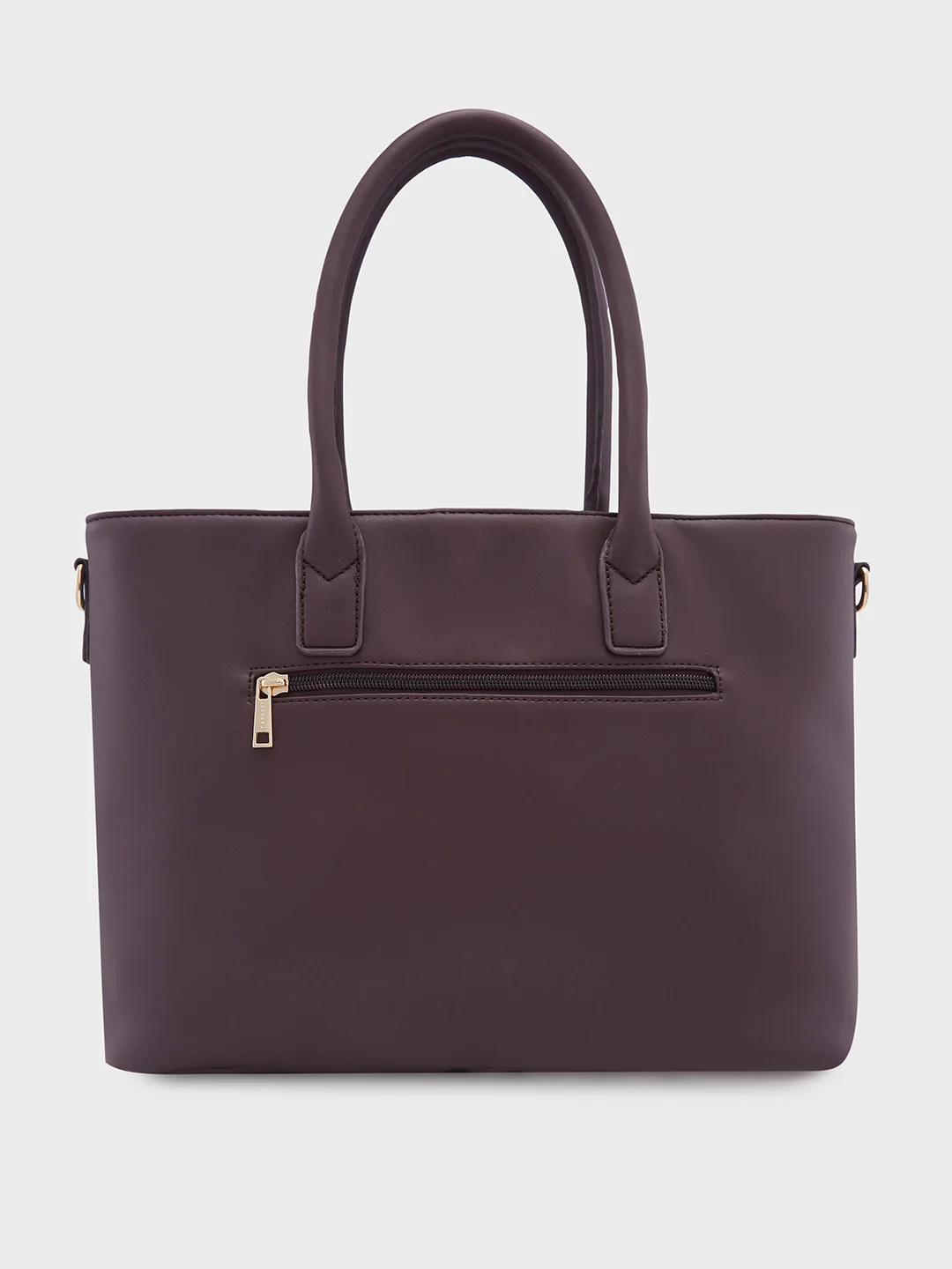 Caprese Milly Large Choco Brown Satchel Bag - Image 3