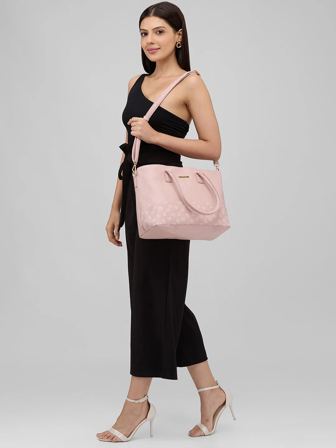 Caprese Milly Large Pink Satchel Bag - Image 2