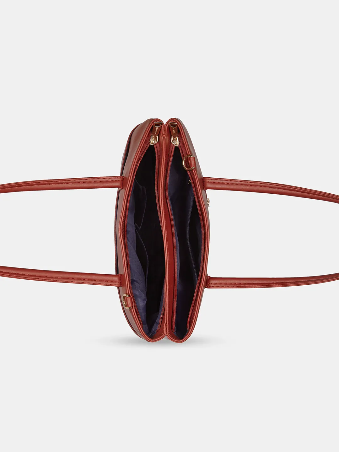 Caprese Minato Medium Cherry Red Tote Bag - Image 6