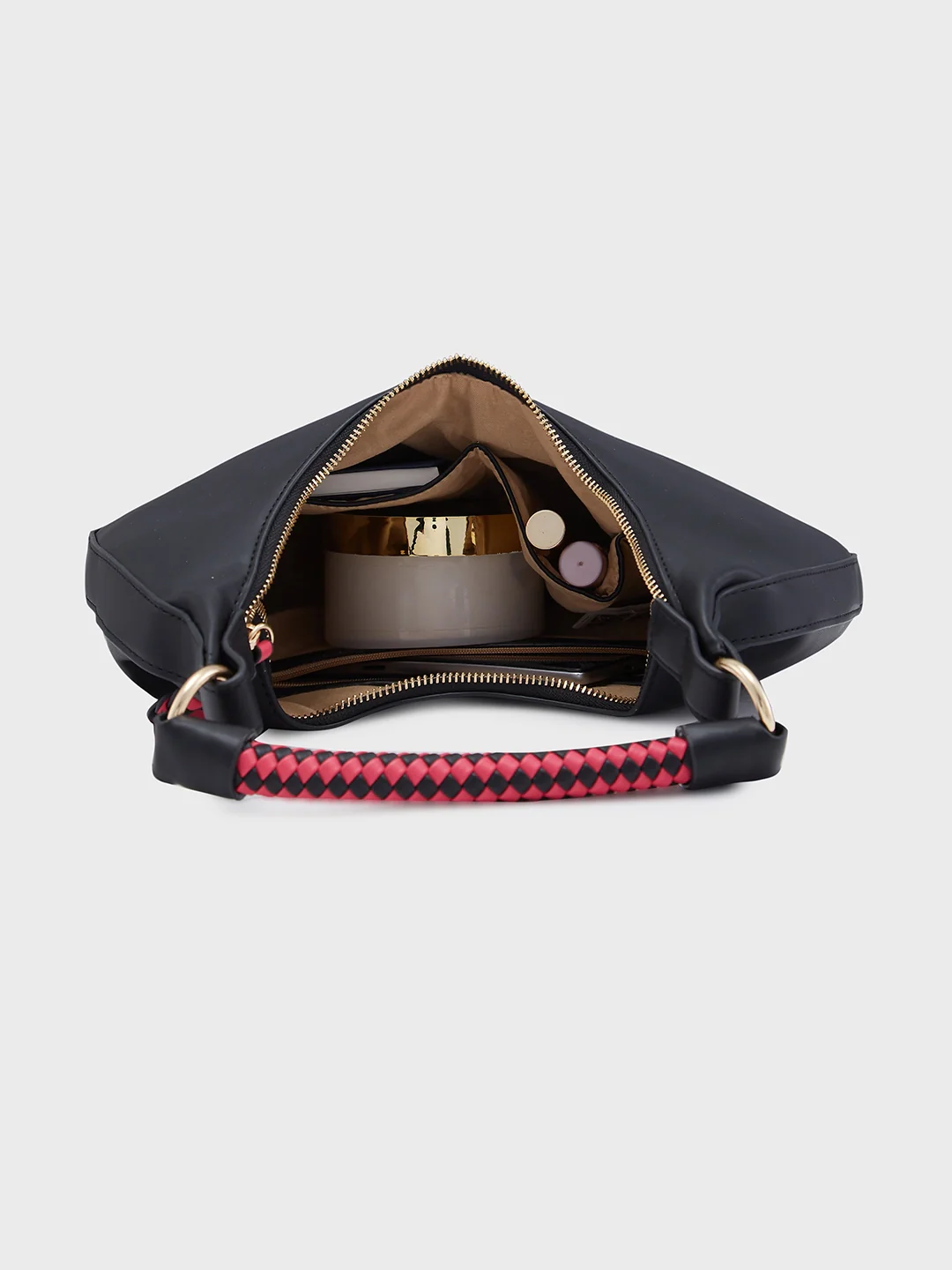 Caprese Mindy Medium Black Hobo Bag - Image 6