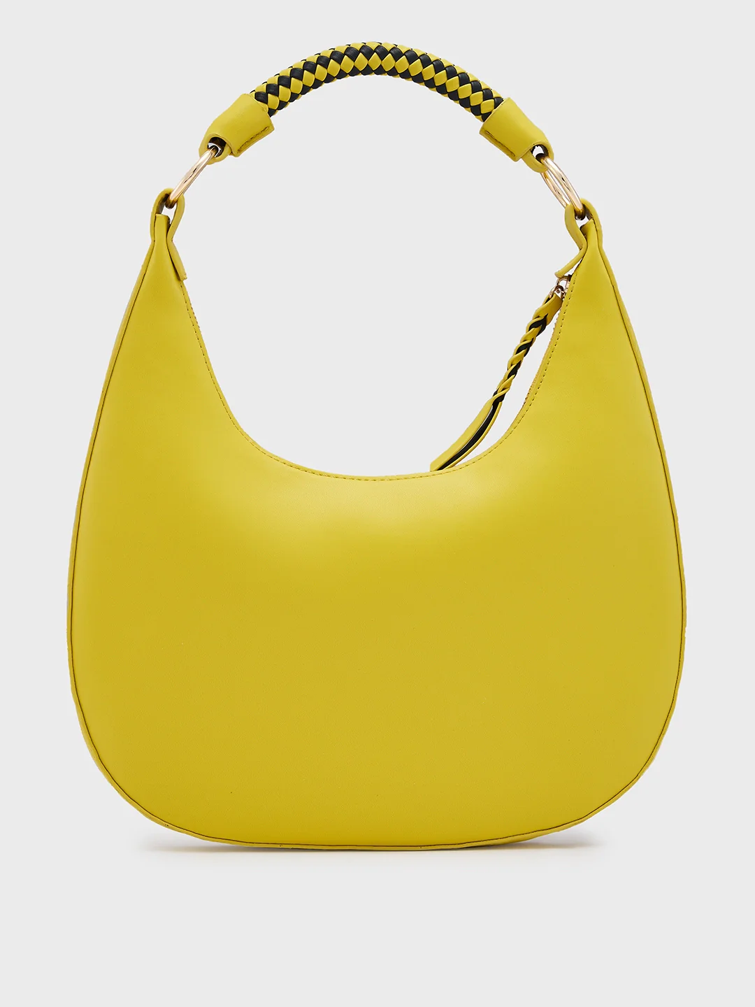 Caprese Mindy Medium Cyber Lime Hobo Bag - Image 4