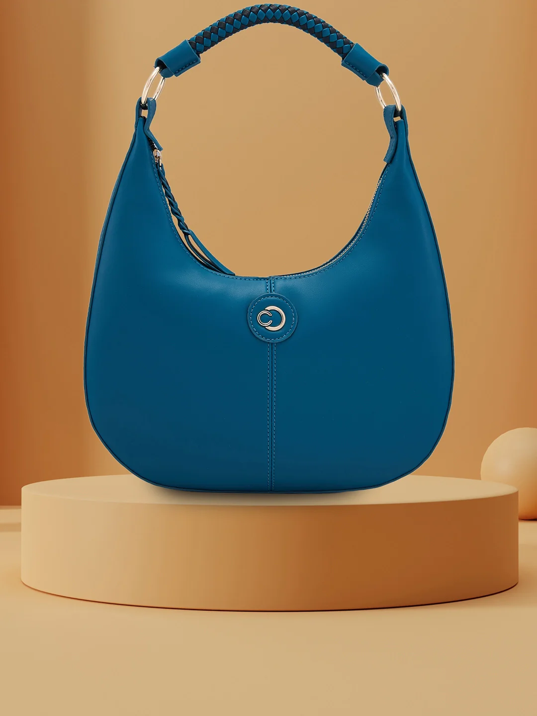 Caprese Mindy Medium Teal Hobo Bag - Image 3