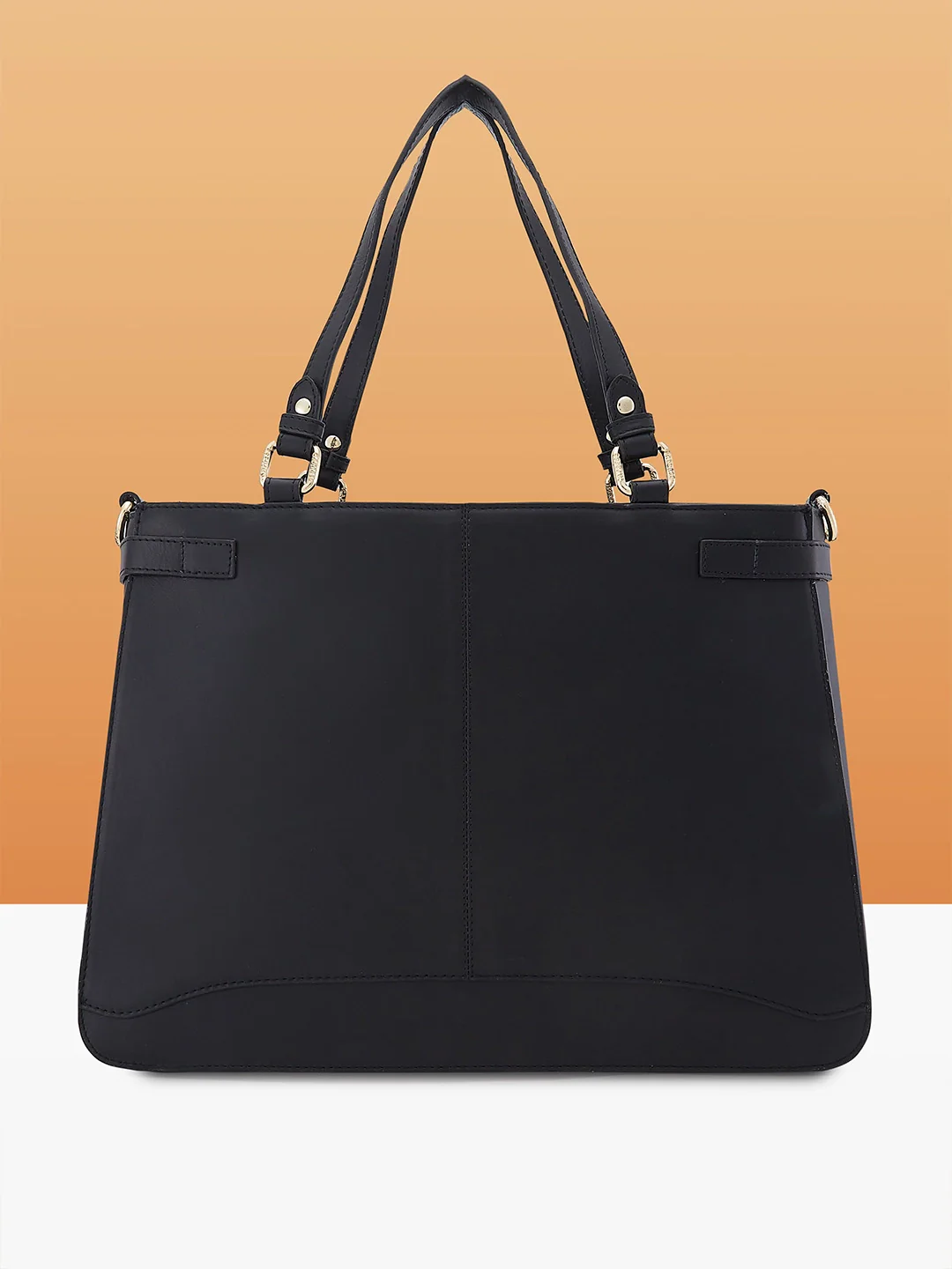 Caprese Minimal Formal Large Black Tote Bag - Image 6