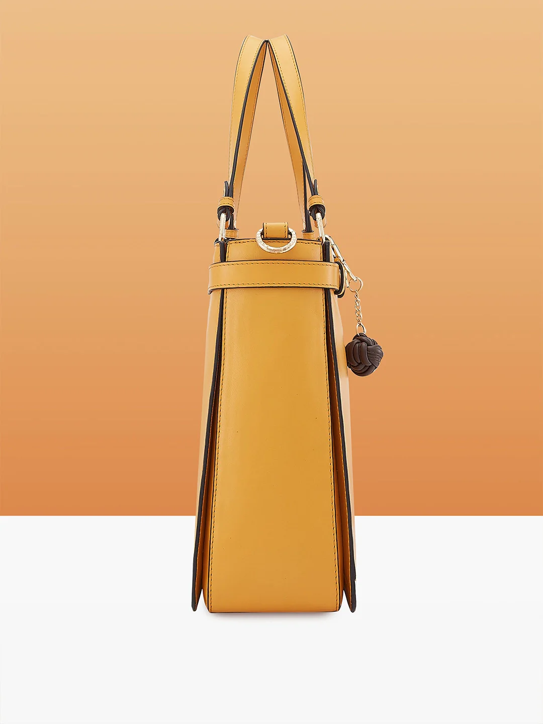 Caprese Minimal Formal Large Yellow Tote Bag - Image 7