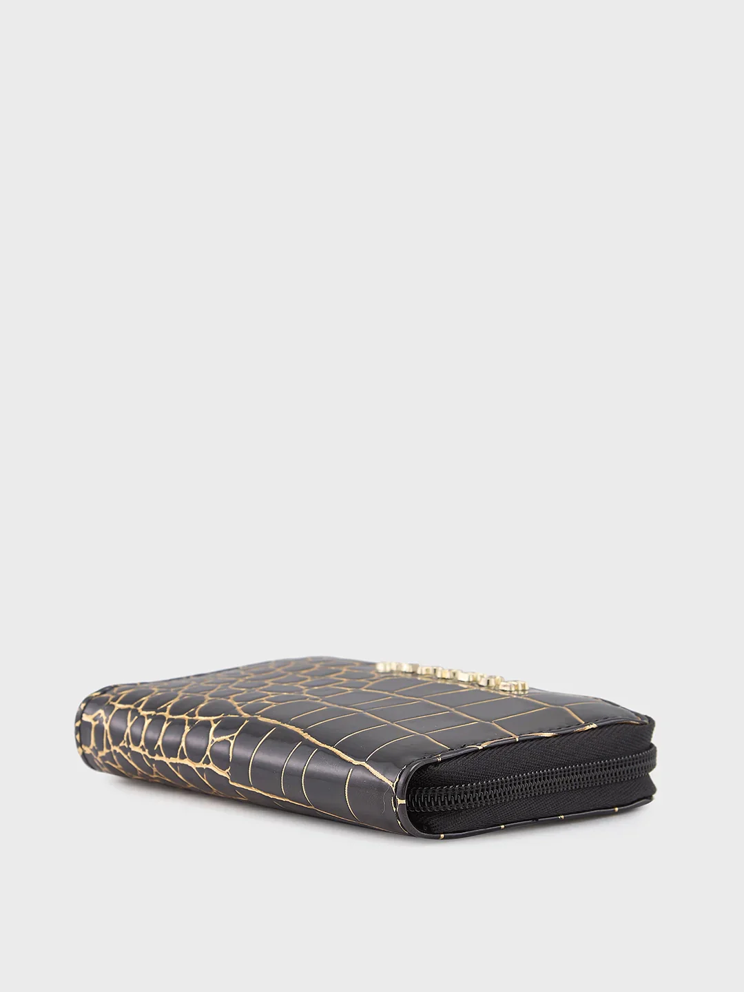 Caprese Miranda Small Croco Black Zip Around Wallet - Image 5