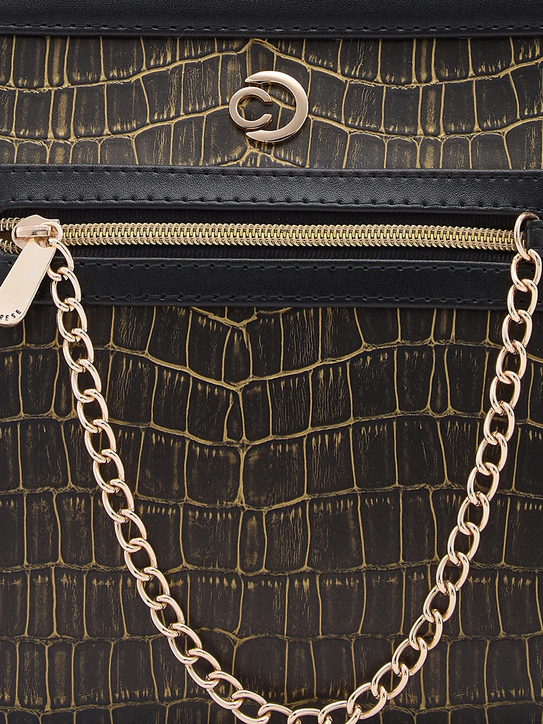 Caprese Mist Medium Black Crossbody Bag - Image 11