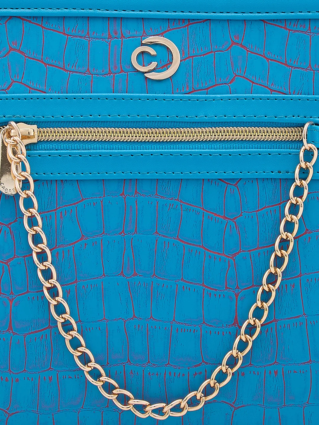 Caprese Mist Medium Blue Crossbody Bag - Image 11