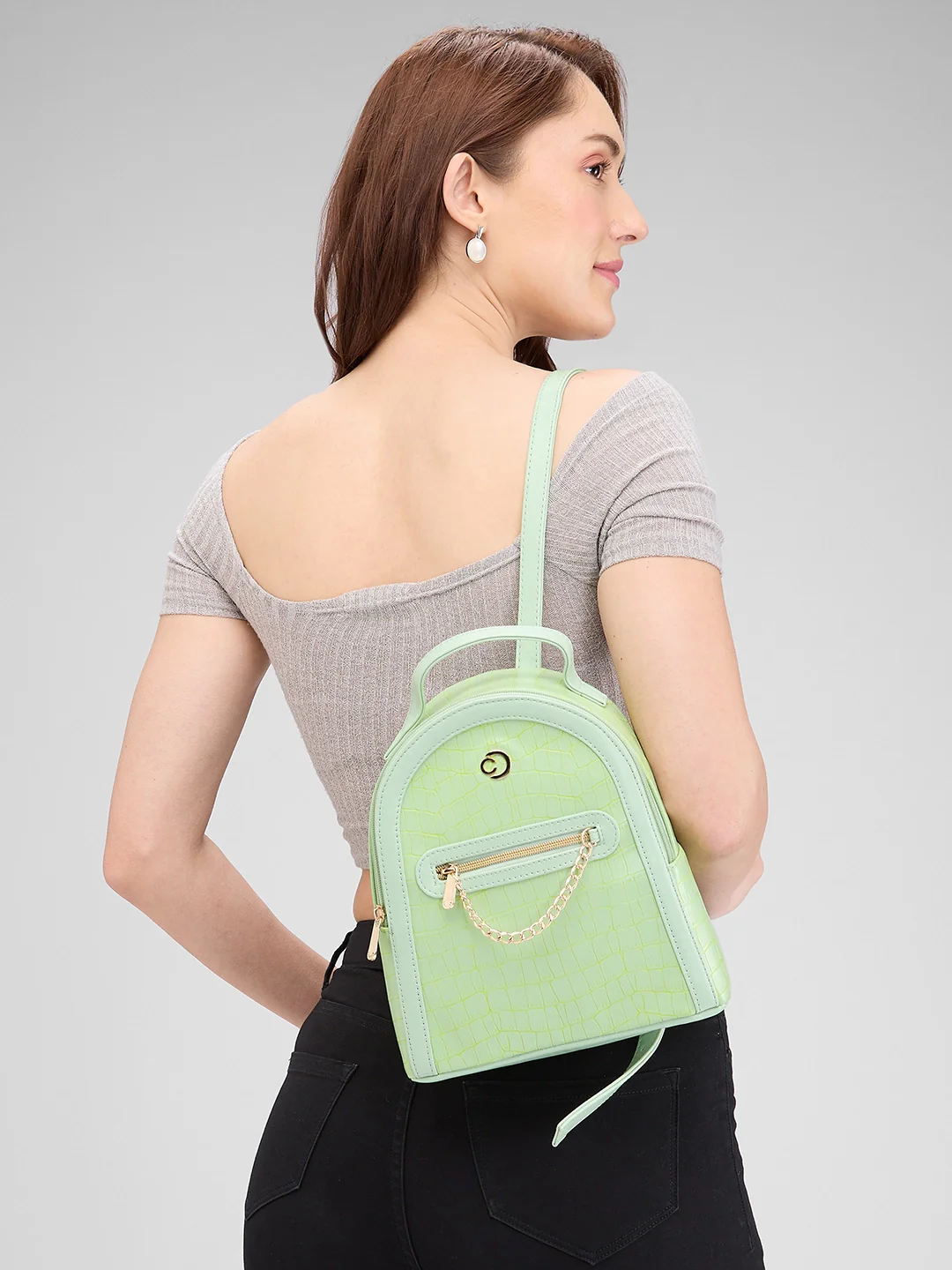 Caprese Mist Small Mint Backpack - Image 13