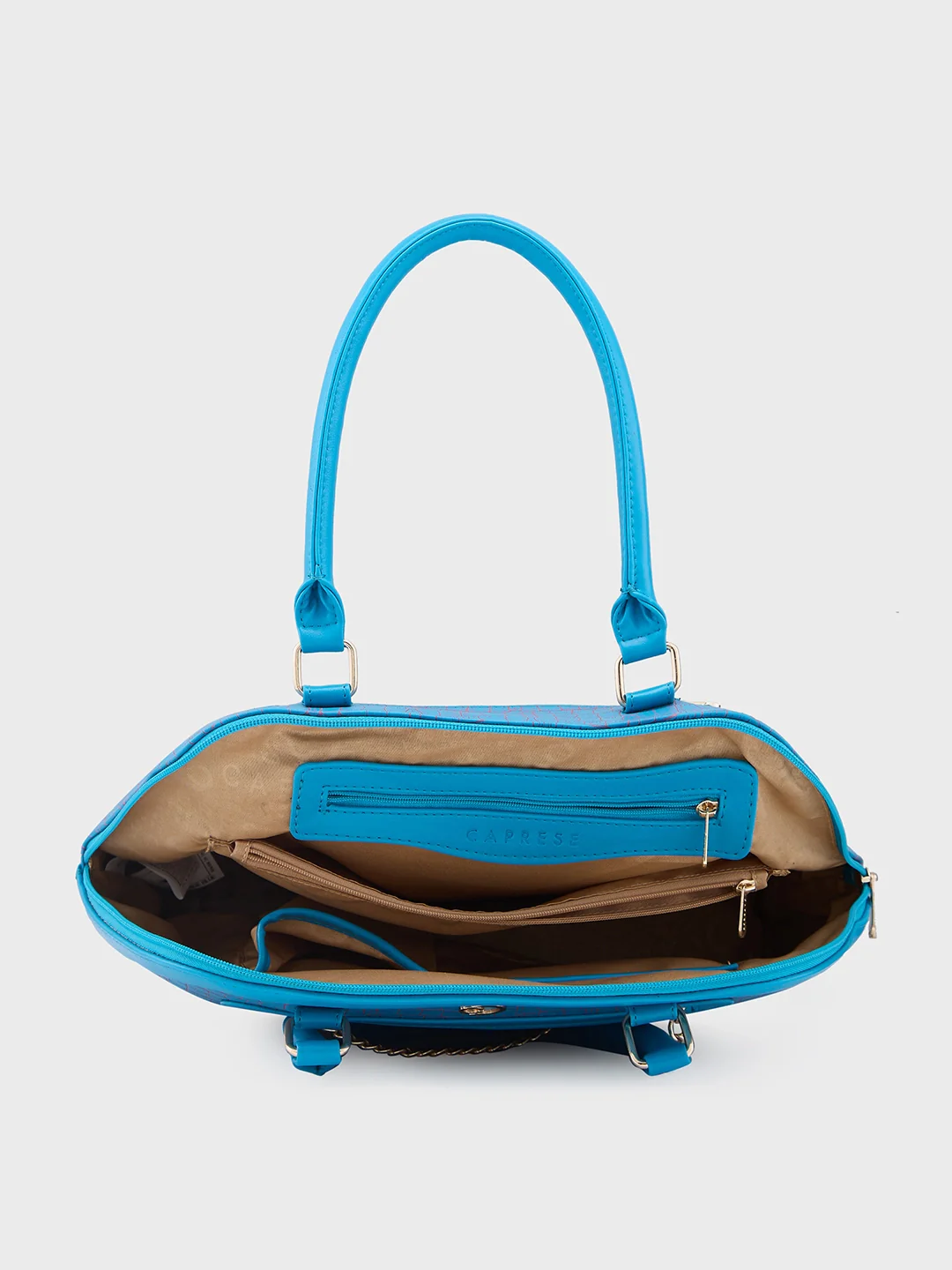 Caprese Mist Large Blue Satchel Bag - Image 10