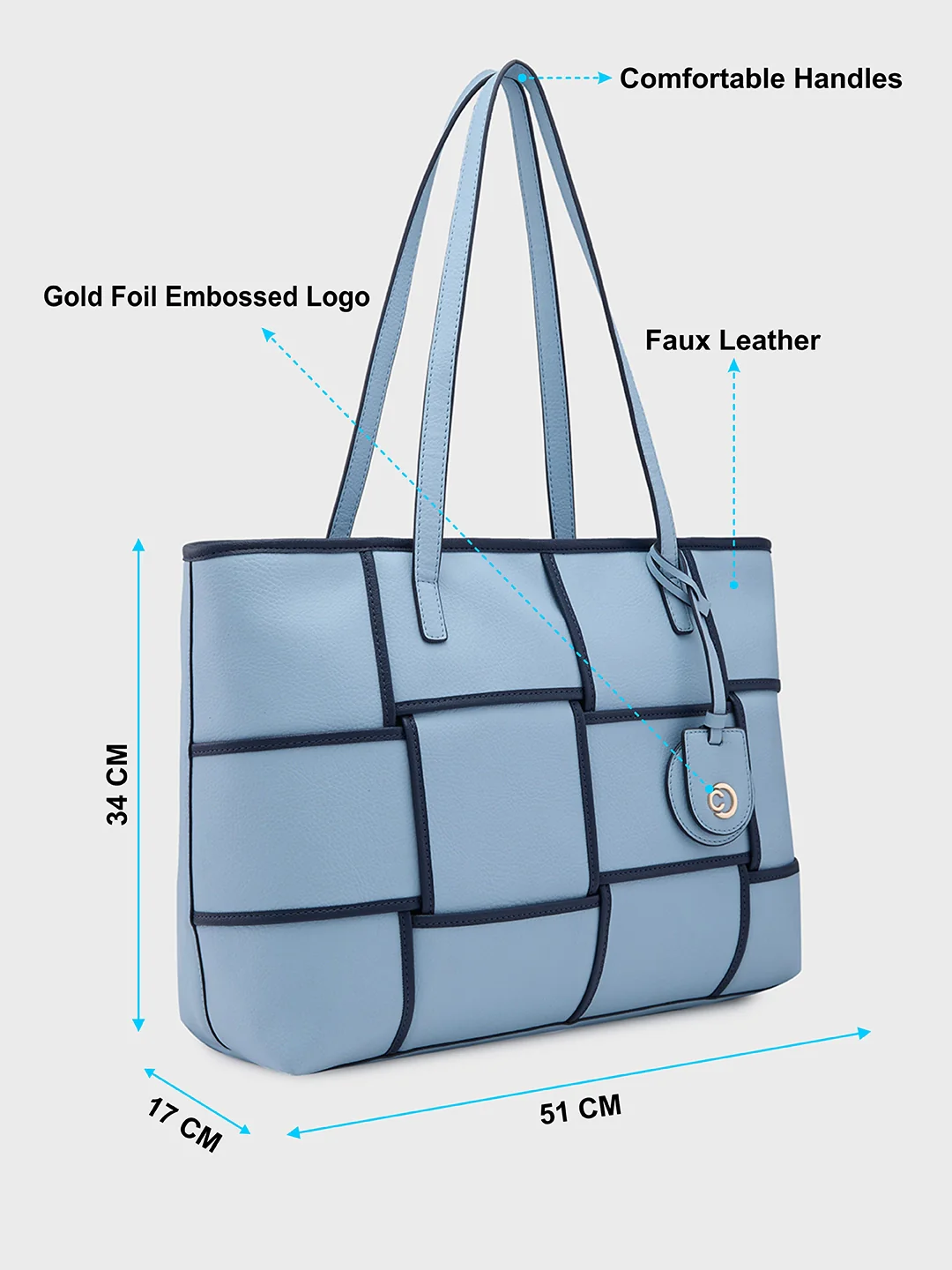Caprese Modica Medium Powder Tote Bag - Image 7