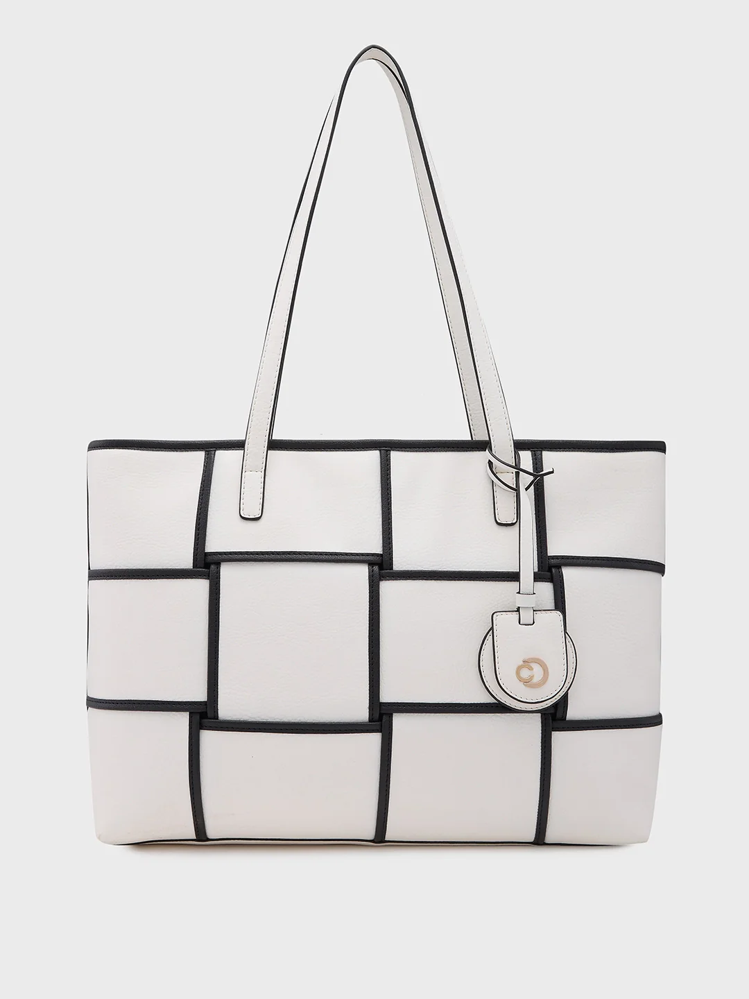 Caprese Modica Medium White Tote Bag