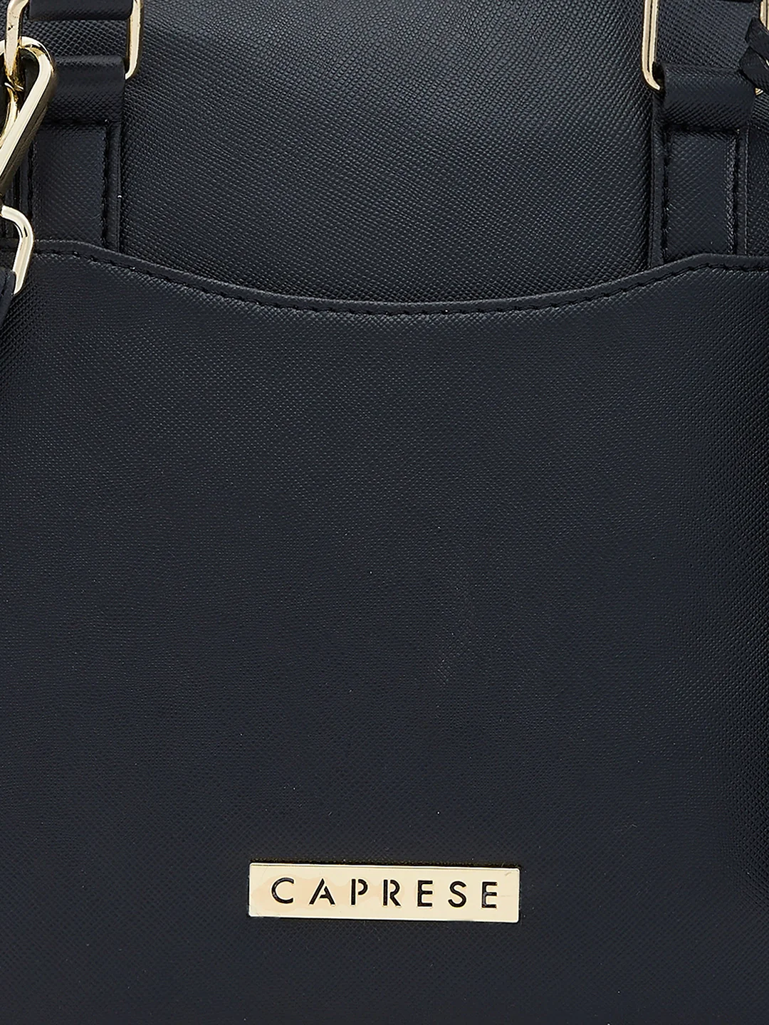 Caprese Montana Small Black Satchel Bag - Image 11