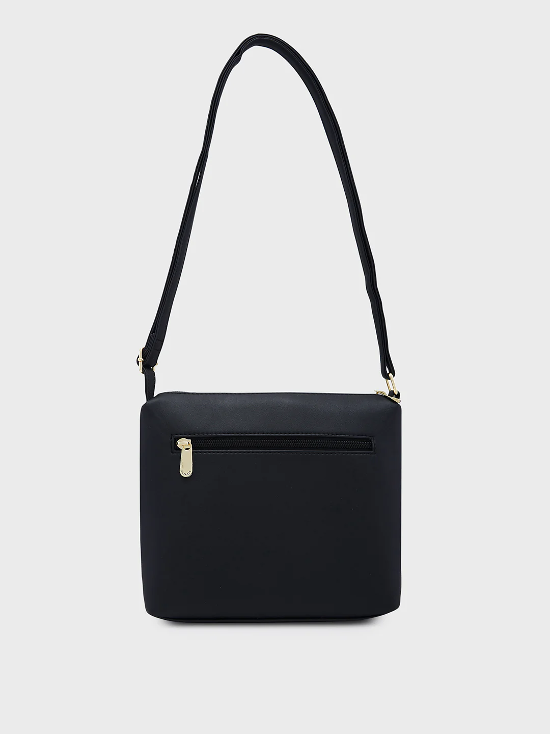 Caprese Mubi Medium Black Sling Bag - Image 4