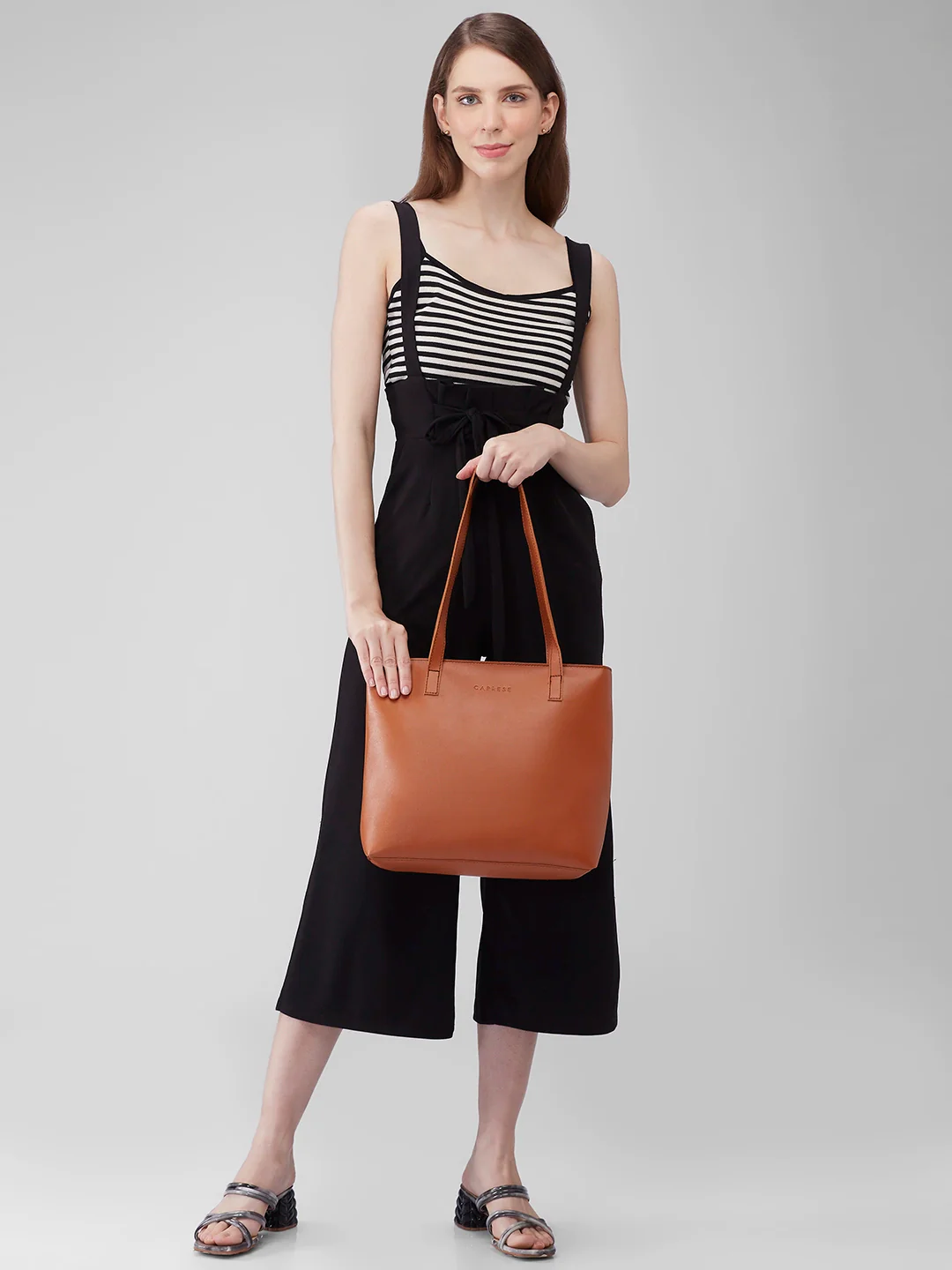 Caprese Myla Large Tan Tote Bag - Image 2