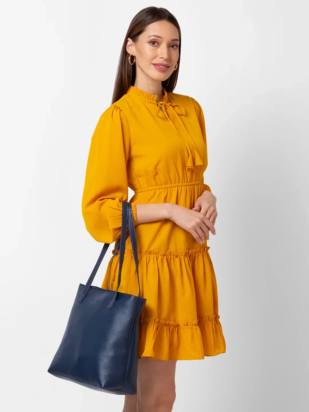 Caprese Myla Large Navy Tote Bag - Image 12