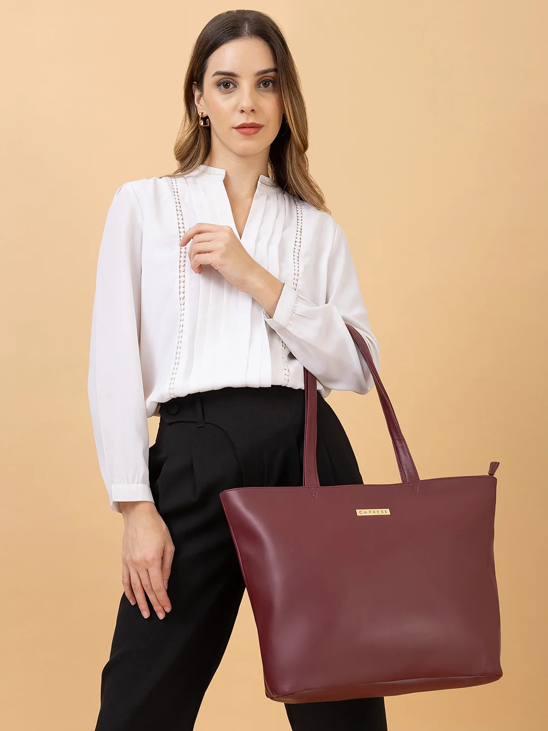 Caprese N Dania Medium Cherry Tote Bag - Image 2