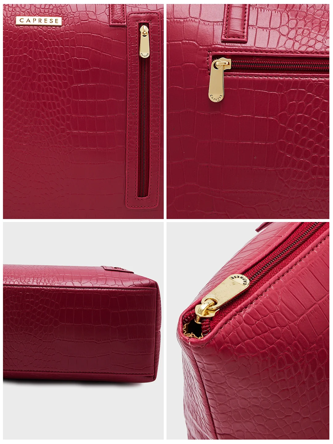 Caprese Natlie Large Plum Tote Bag - Image 13
