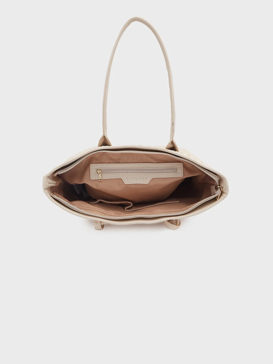 Caprese Neo Large Beige Tote Bag - Image 9