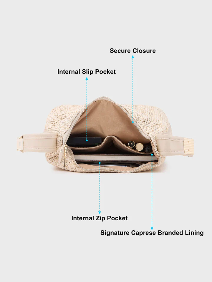 Caprese Neo Medium Beige Sling Bag - Image 13
