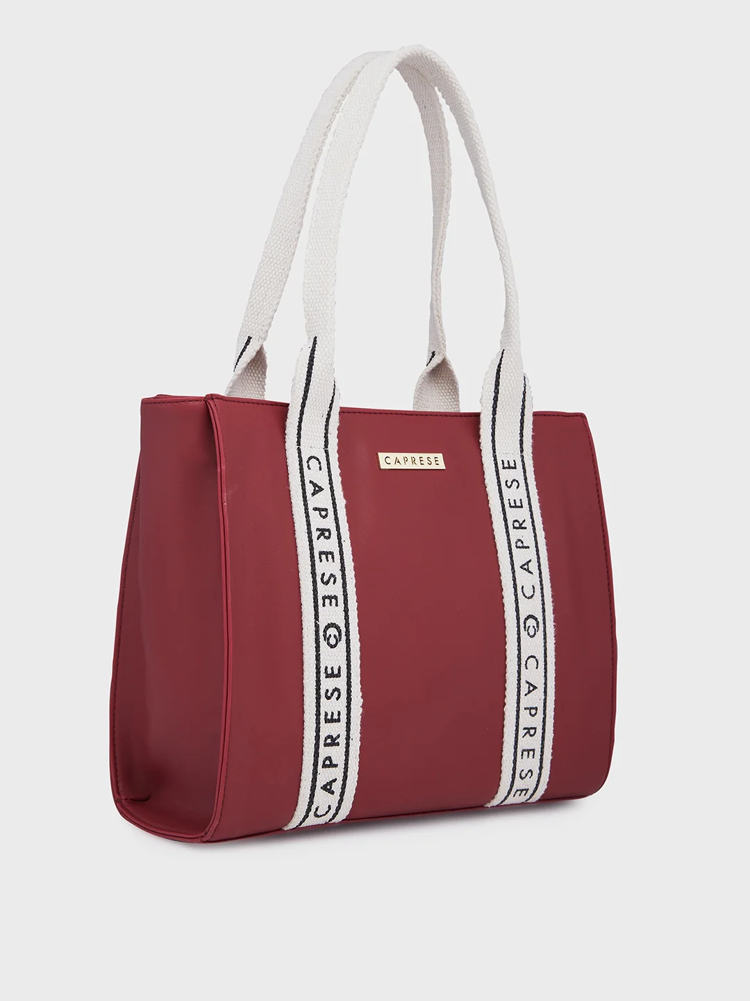 Caprese Nick Small Maroon Tote Bag - Image 4