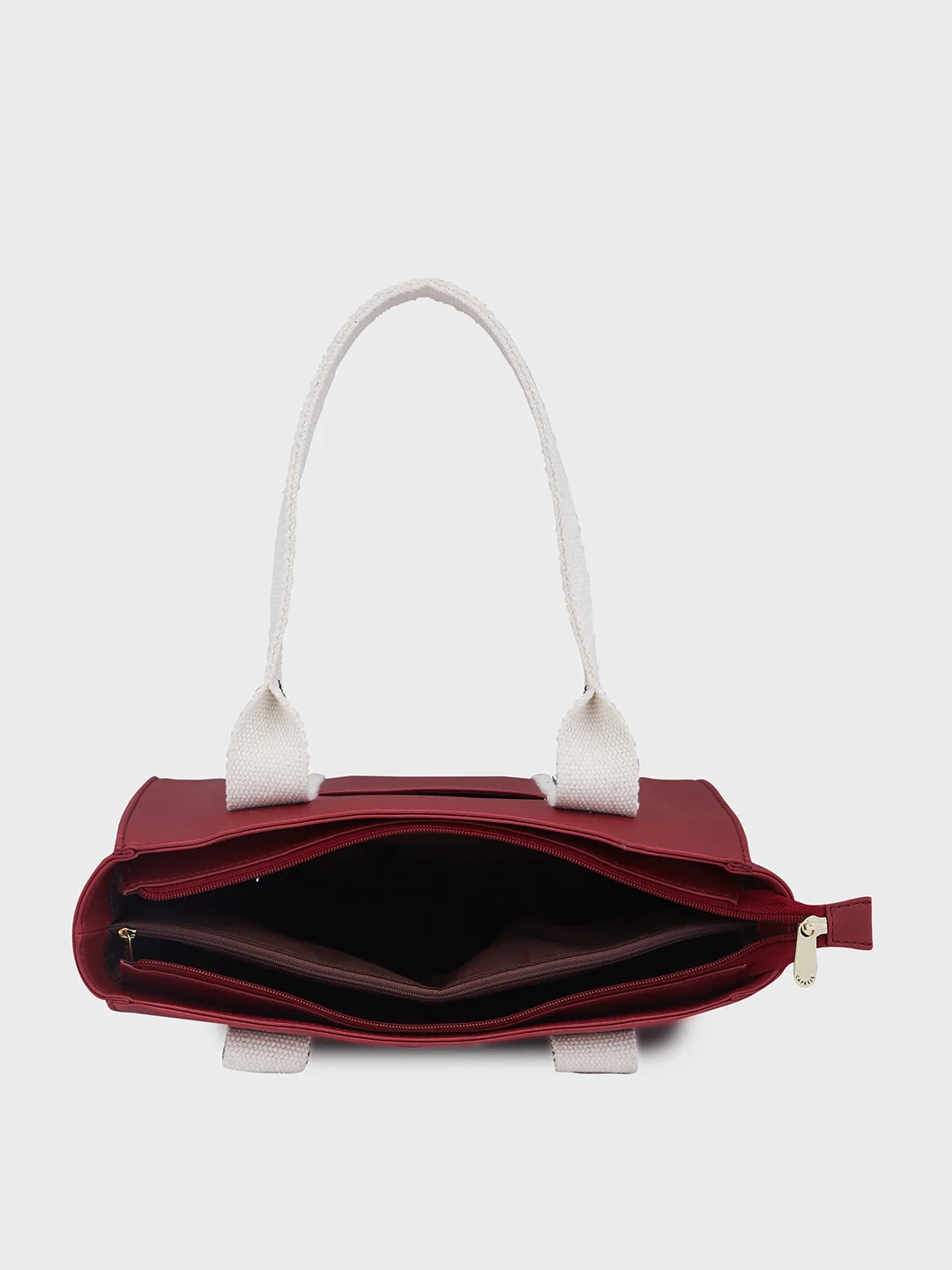 Caprese Nick Small Maroon Tote Bag - Image 9