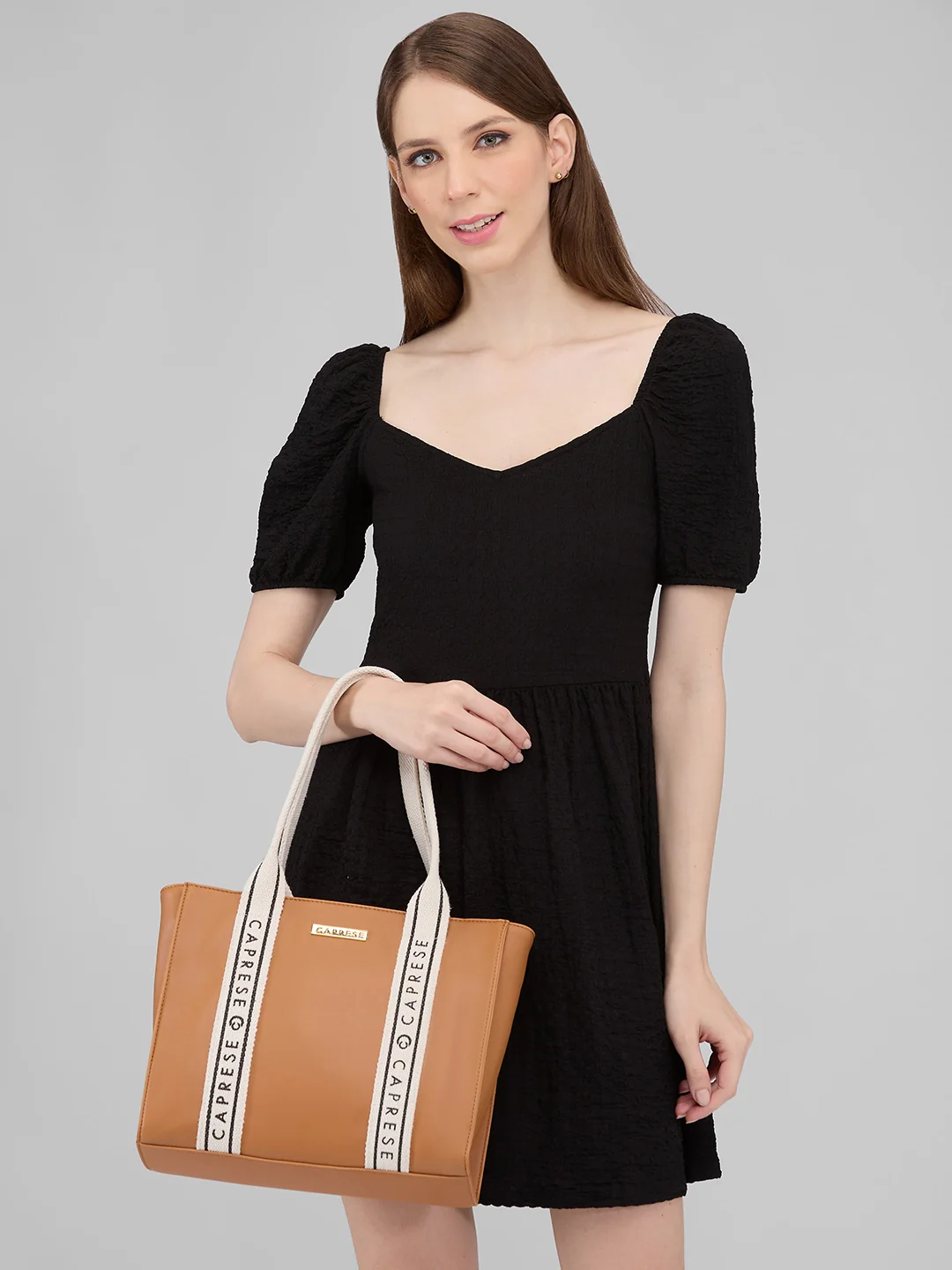 Caprese Nick Small Tan Tote Bag - Image 2