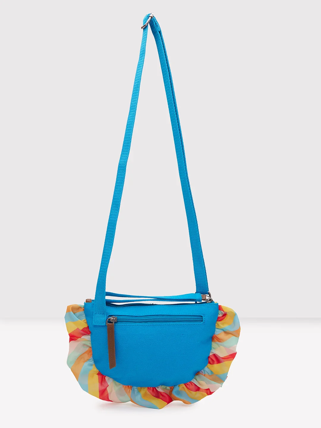 Caprese Oakley Medium Turquoise Sling Bag - Image 4
