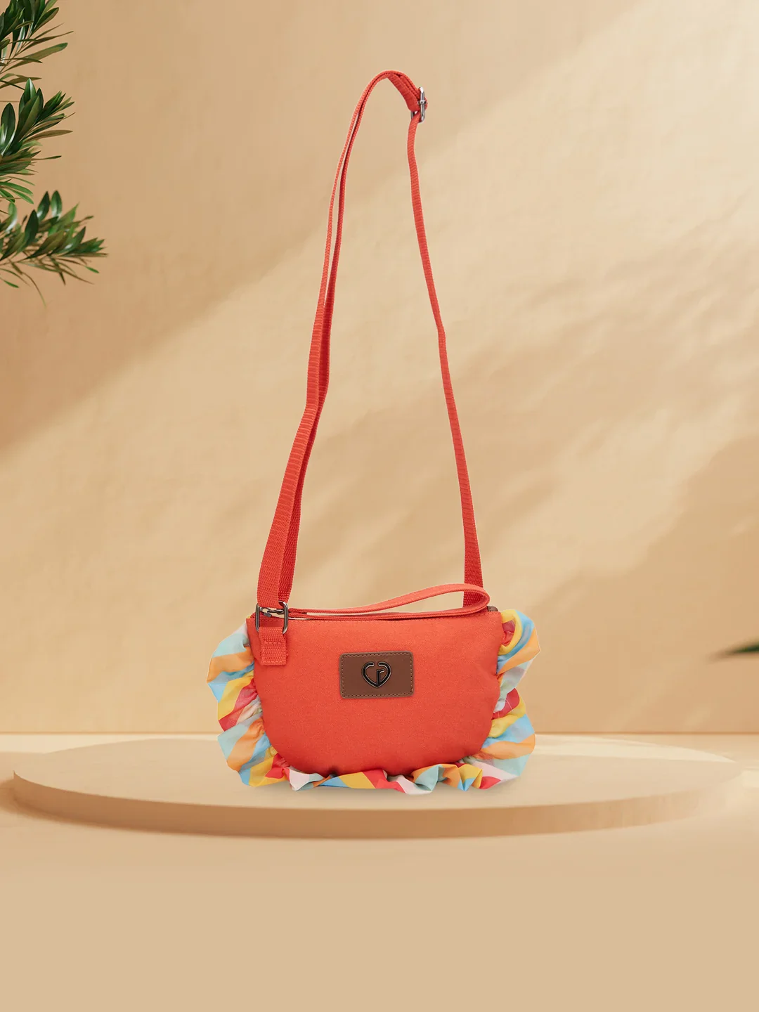 Caprese Oakley Medium Red Sling Bag - Image 2