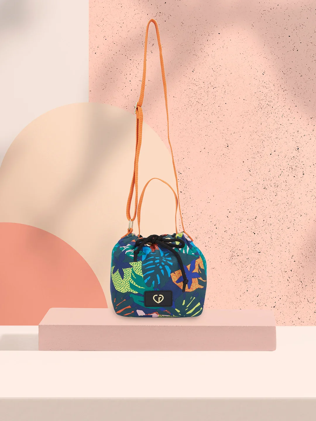Caprese Octavia Small Indigo Drawstring Sling Bag - Image 2