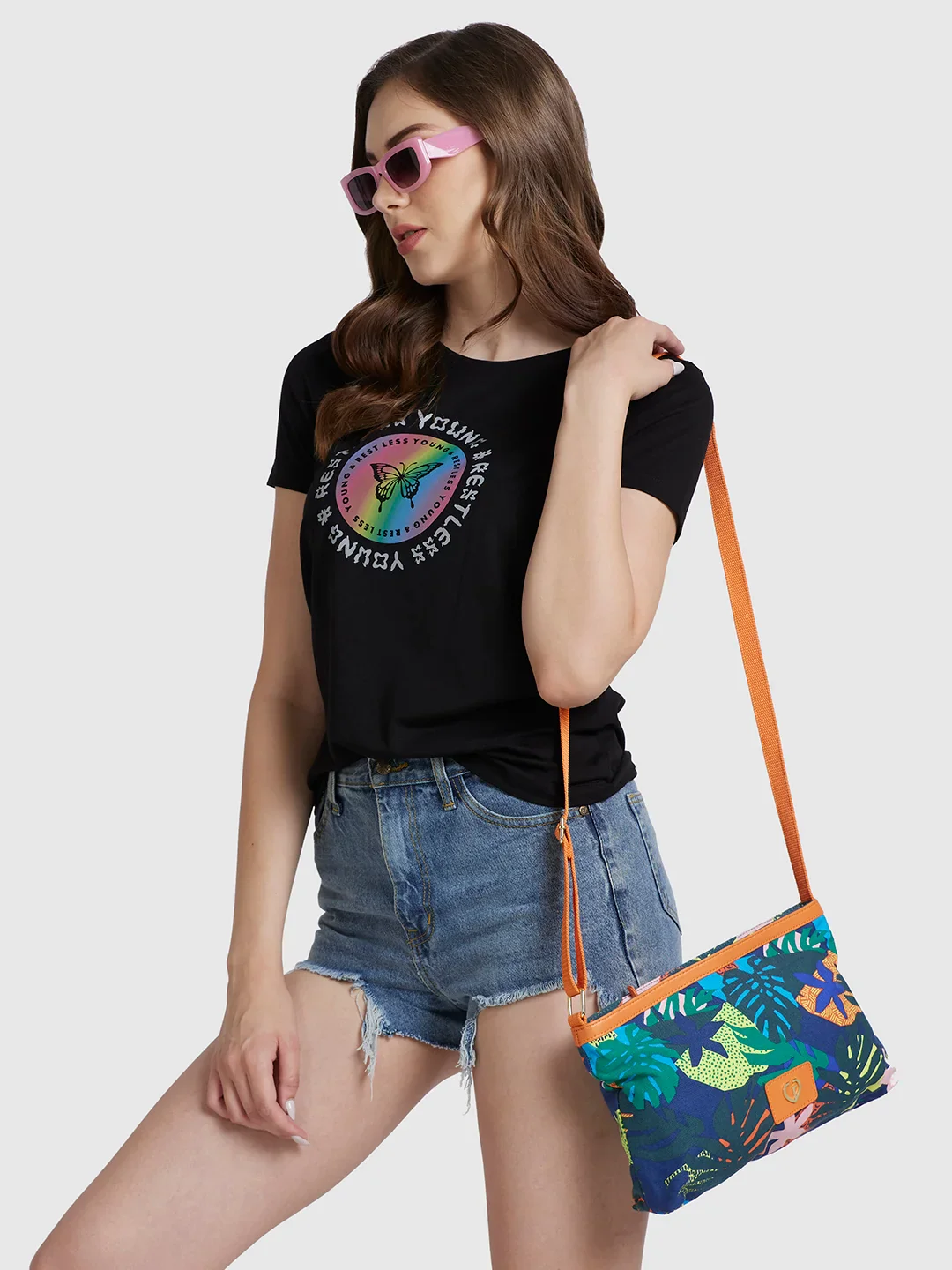 Caprese Octavia Large Indigo Sling Bag - Image 12