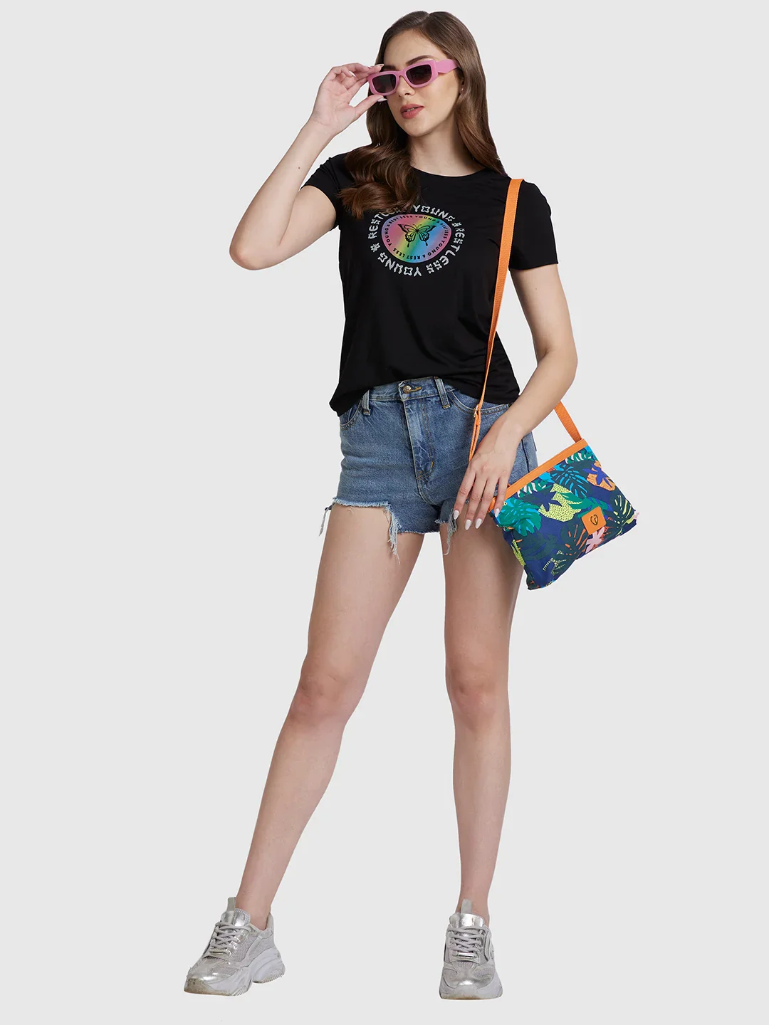 Caprese Octavia Large Indigo Sling Bag - Image 13