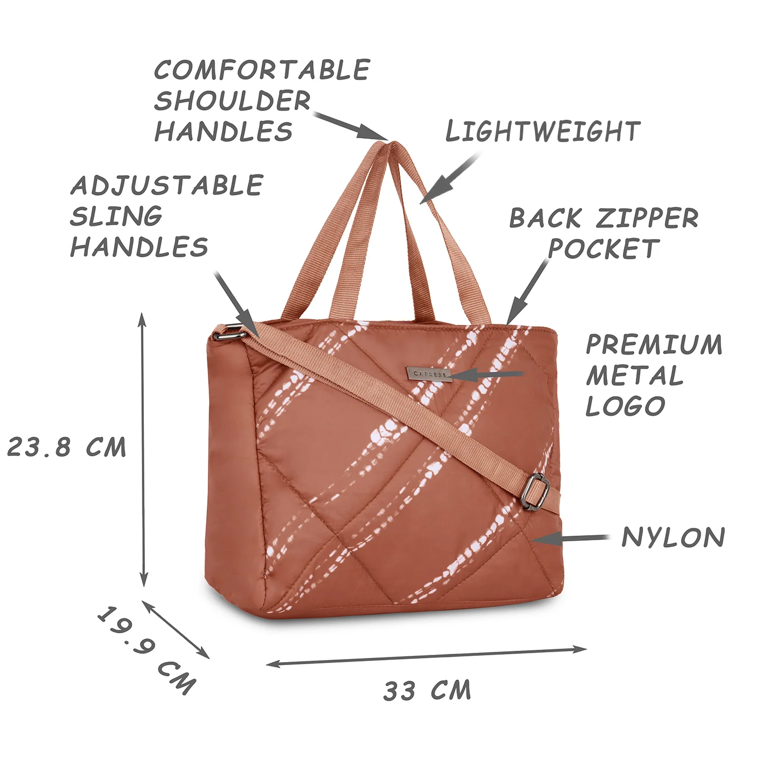 Caprese Olive Medium (E) Tan Satchel Bag - Image 7